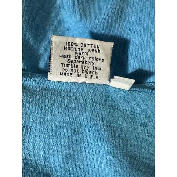 Johnny Was T-Shirt Vintage Maxi Dress Embroidered Fish Design Size M FLAWED - Picture 3 of 8